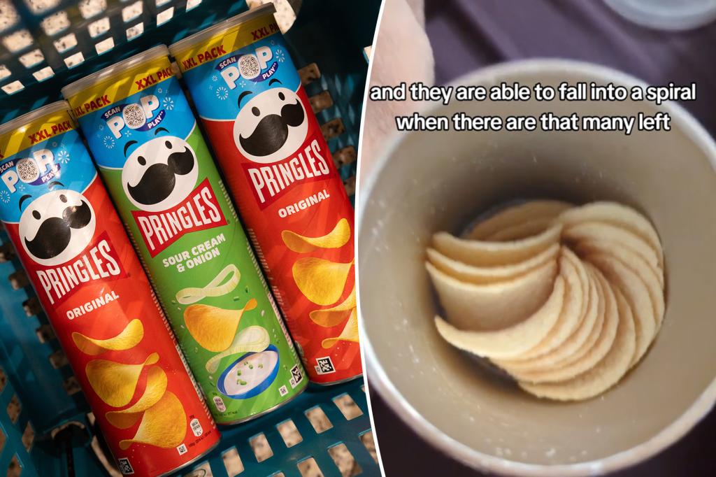 Woman shocked by Pringles can: 'Shrink the bloat at its best'